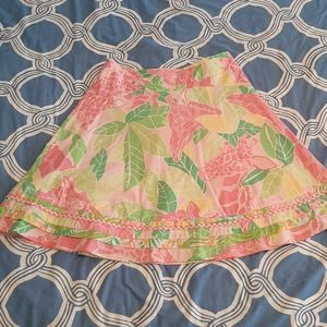 Vintage Lilly Pulitzer Giraffe Print Marla Skirt